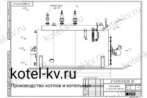 Дизельный паровой котел Е 1.0 0.9 чертеж Чертеж дизельного парового котла Е 1.0 0.9