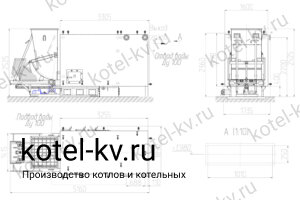 Чертеж котла КВм 1600 ТШПМ